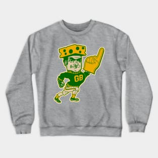 Green Bay Mascot Man Crewneck Sweatshirt